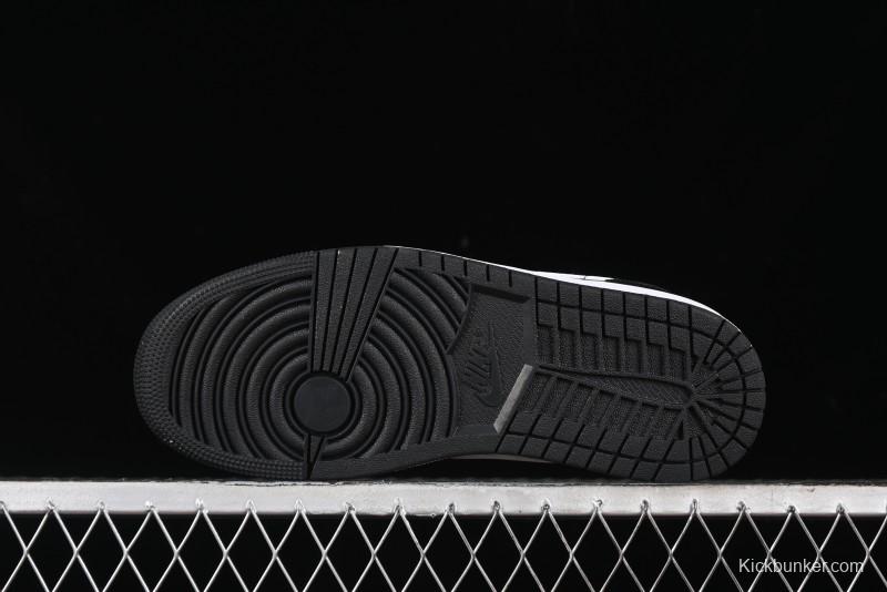Nike Air Jordan 1 Low Retro Basketball Shoes in Black and White - 553558-043