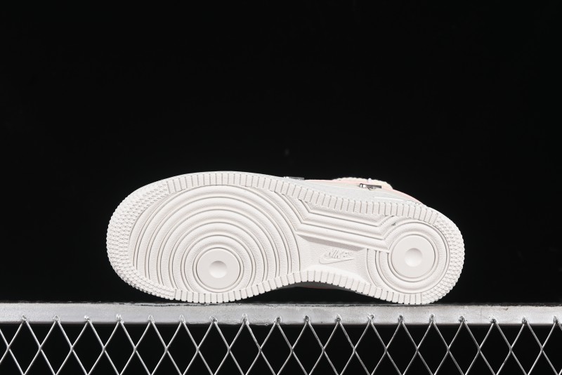 Nike Air Force 1 '07 Low Pink Deconstructed Swoosh Casual Sneakers - FC8110-181