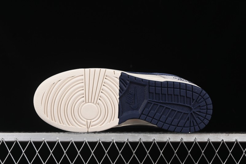 Nike SB Dunk Low The North Face Collaboration - Grey Pig Eight Blue Hook Anniversary High-End Custom Low-Top Casual Skate Shoes - SJ1089-010