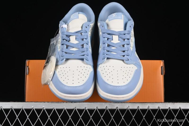 Nike Travis Scott x Fragment Design x Air Jordan 1 Low OG SP AJ1 University Blue - LX1988-104