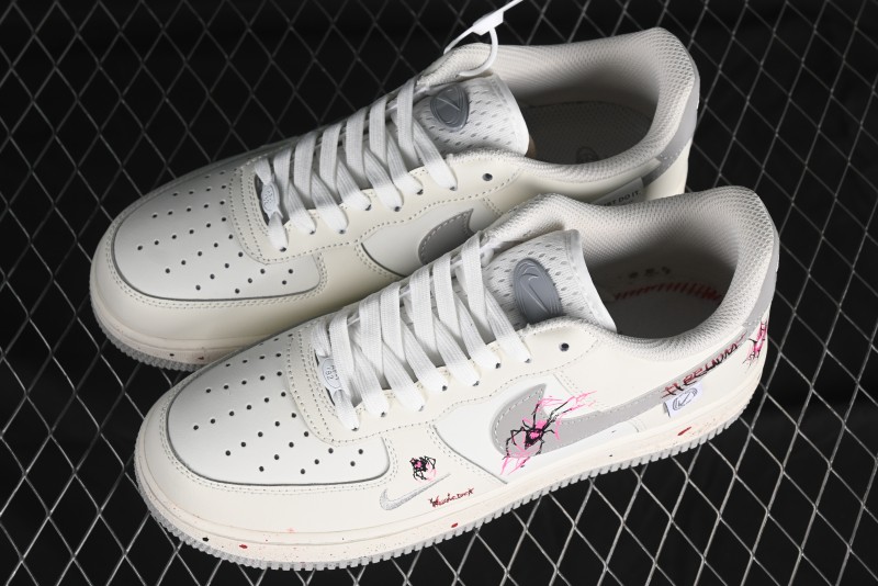 Nike Air Force 1 '07 Low Halloween Edition "Mercury Spider" Casual Sneakers - FB1893-333