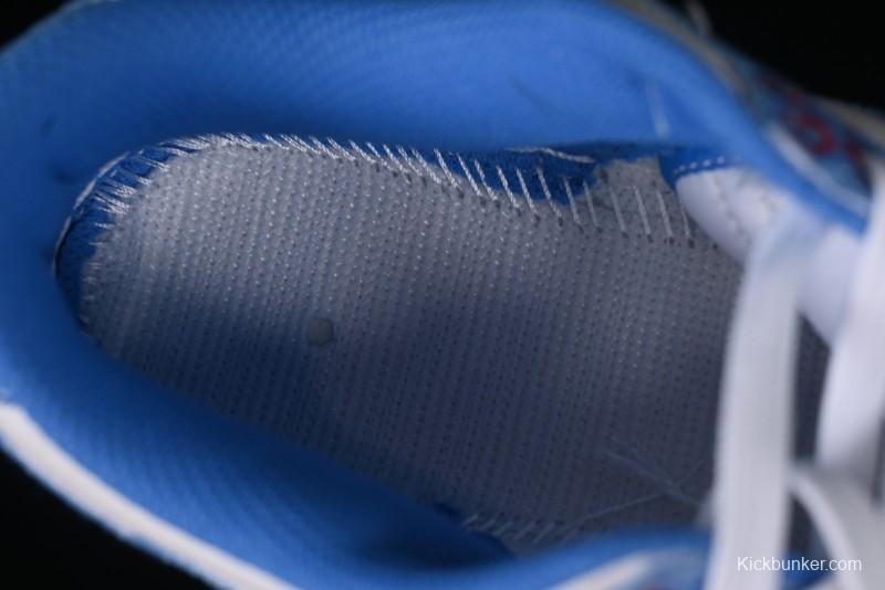 Nike SB Dunk Low Supreme Collaboration - Woven Blue Swoosh Anniversary Custom Low-Top Casual Skate Shoes - KK1888-015