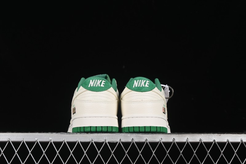 Nike SB Dunk Low Gucci Collaboration - Custom White Swoosh Leather Patch Anniversary Edition Low-Top Casual Skate Shoes - KK1688-052