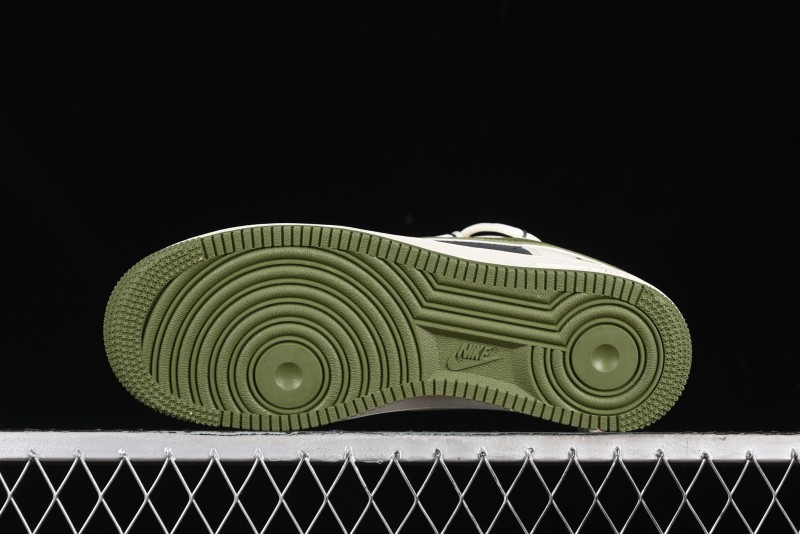 Nike Air Force 1 '07 Low Dior Collaboration - White Green Drawstring Casual Sneakers - SJ1198-200