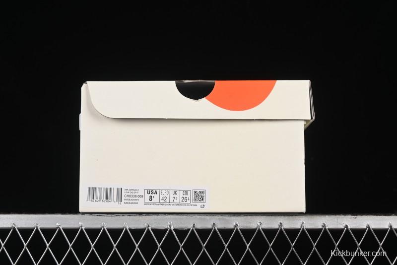 Nike Travis Scott x Fragment Design x Air Jordan 1 Low OG SP AJ1 Sneakers - CH6336-009