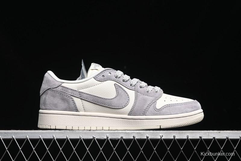 Nike Travis Scott x Fragment Design x Air Jordan 1 Low OG SP AJ1 Low Top Casual Sneakers - XS3086-001