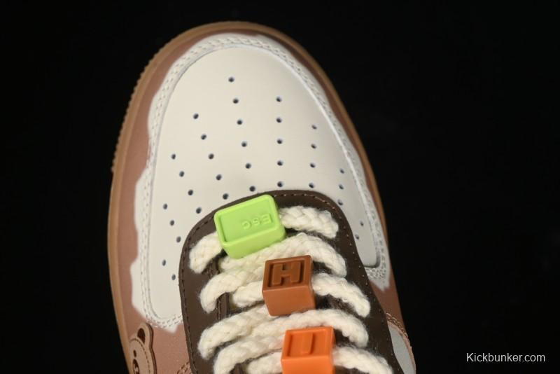Nike Air Force 1 '07 Low Maillard Bear Casual Sneakers - CJ9297-999