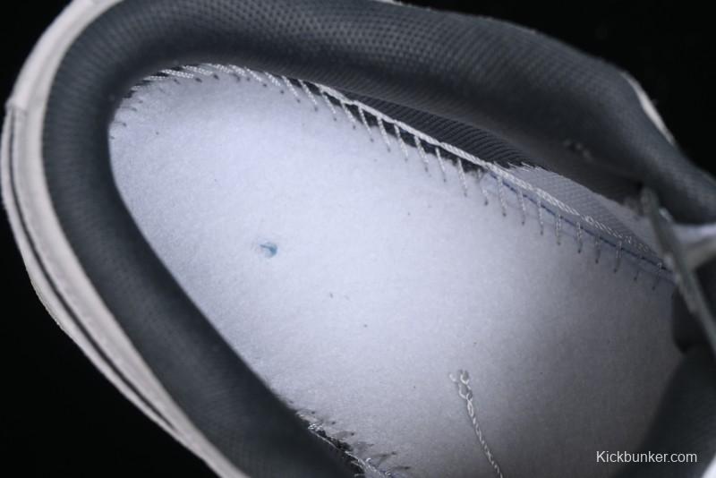 Nike Air Jordan 1 Low AJ1 Stussy Collaboration - Premium Customized Pigskin Grey Line Retro Basketball Shoes - DM9188-005