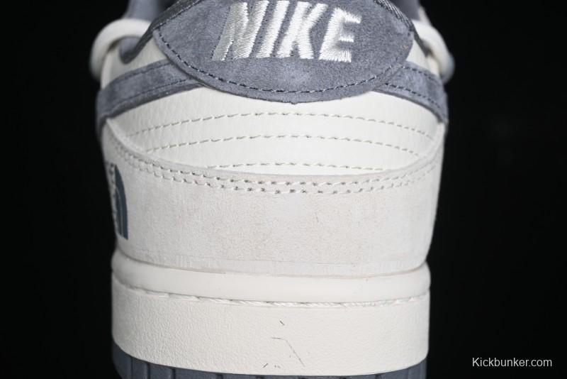 Nike SB Dunk Low The North Face Collaboration Anniversary Edition Customized Low-Top Casual Skate Shoes - DM6868-002