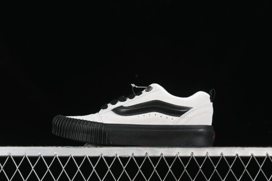Vans Knu Skool Halloween White Black Low Top Retro Casual Vulcanized Slip On Shoes - VN0009QCSWE