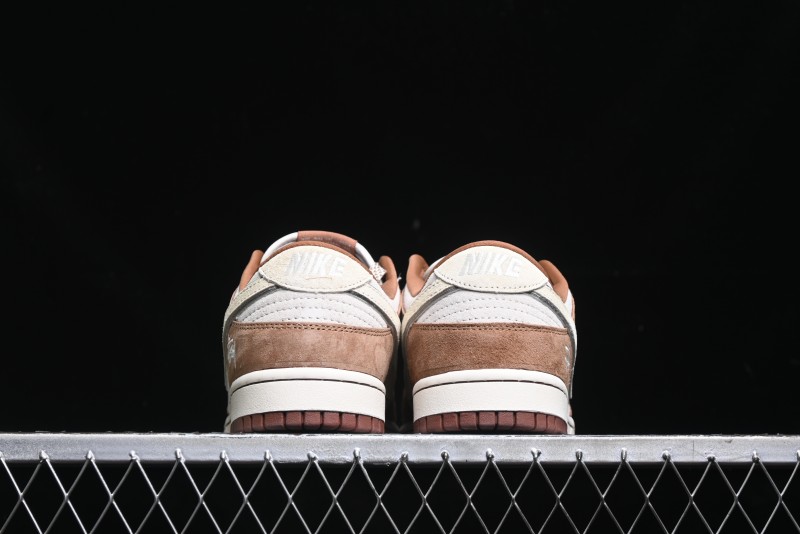 Nike SB Dunk Low Stussy Collaboration - Mummy Brown Anniversary Custom Low-Top Casual Sneakers - XX3168-601