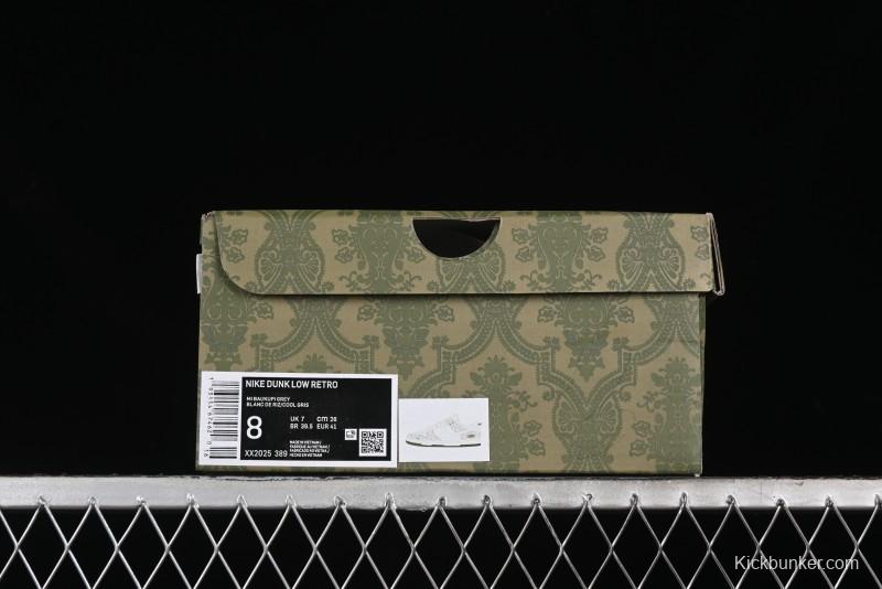 Nike SB Dunk Low Gucci Collaboration - Smoke Green Anniversary High-End Custom Low-Top Casual Skate Shoes - XX2025-389