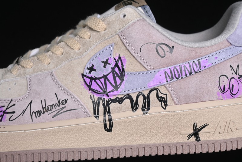 Nike Air Force 1 '07 Low Purple Taro Demon Casual Sneakers - ZB2121-301