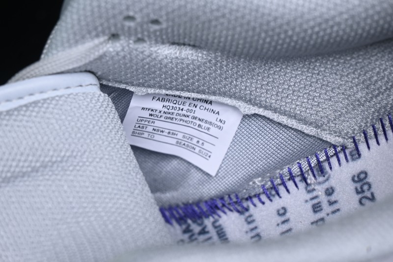 Nike Rtfkt Studios x Nk Dunk Genesis Low OG Ghost Metaverse Series Casual Skate Shoes - HQ3034-001