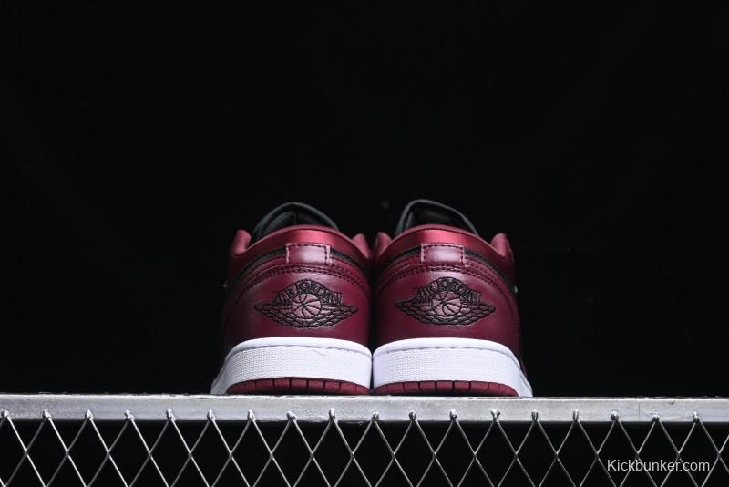 Nike Air Jordan 1 Low AJ1 Black Wine Red Metallic Wings DB6491-600