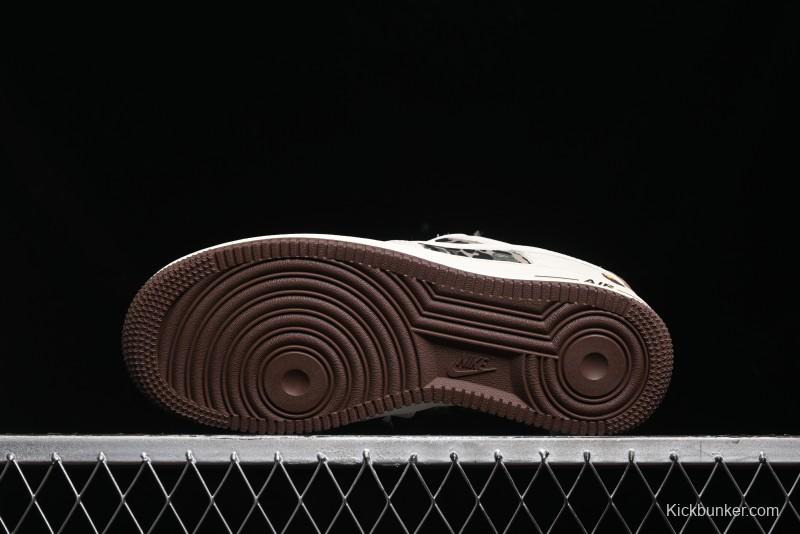 Nike Air Force 1 Low Bape Collaboration - Beige Camo Casual Sneakers - KK1988-019