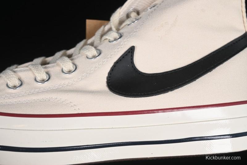 A Ma Maniere x Nike x Converse Chuck 70 High Top Sneakers with Leather and Velvet Swoosh Logo - A13388C