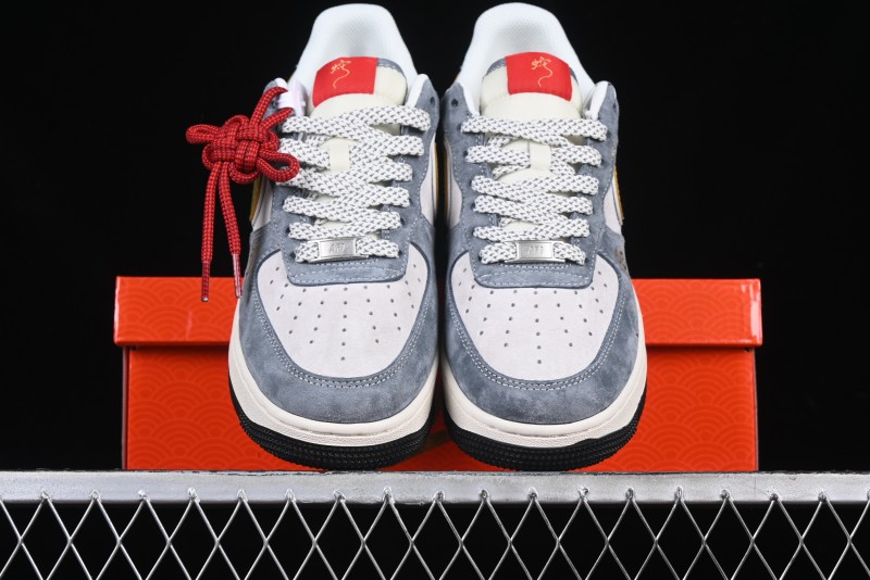 Nike Air Force 1 '07 Low Year of the Snake Limited Edition Golden Snake Scale Low-Top Casual Sneakers - XZ2025-688