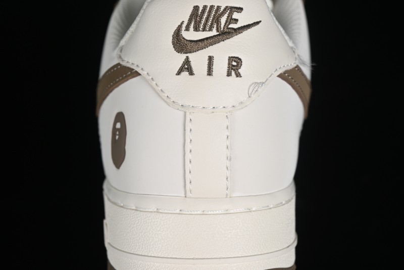 Nike Air Force 1 '07 Low BAPE Collaboration - Light Green Pigskin Low-Top Casual Sneakers - BA8806-225