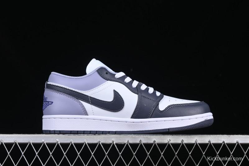 Nike Air Jordan 1 Low AJ1 Haze Purple Casual Lifestyle Sneakers - 553558-145