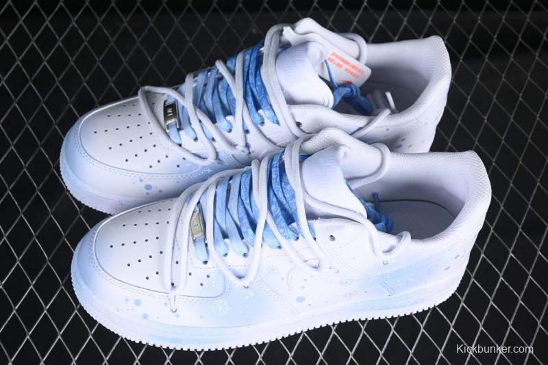 Nike Air Force 1 '07 Low Snow Tie-Dye Casual Sneakers with Lace-Up Closure - ZH0316-057