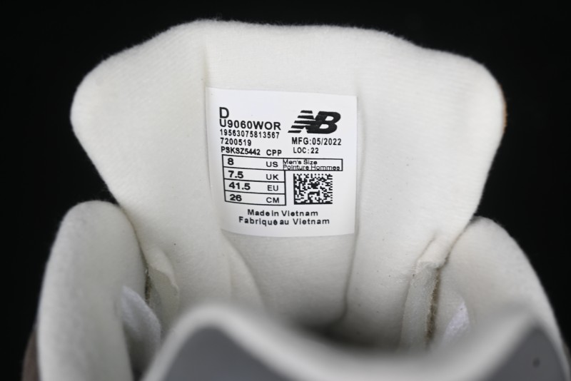 New Balance 9060 Retro Casual Running Shoes with ABZORB Cushioning - U9060WOR