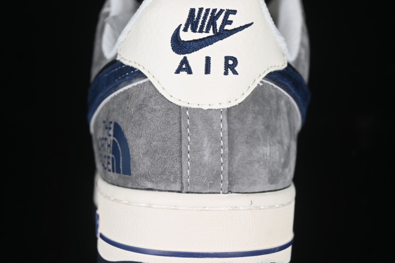 Nike Air Force 1 '07 Low The North Face Collaboration Beige Grey Navy Swoosh Casual Sneakers - XZ6188-975