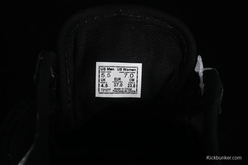 Vans Style 36 SF All Black Skate Shoes with Killer Whale Half-Toe Cap Design - VN0A3MVLB8C
