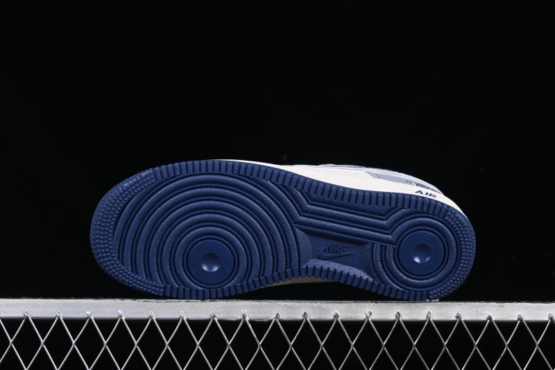 Nike Air Force 1 '07 Low The North Face x CDG Blue Double Swoosh Casual Sneakers - DM6688-019