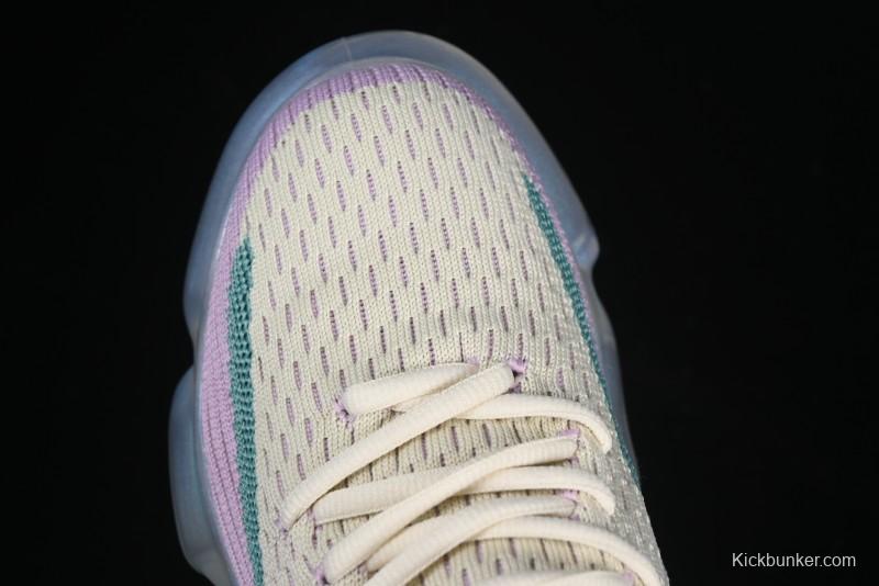 Grounds Big Bubble High Platform Sneakers in Cream Lilac - AJE5