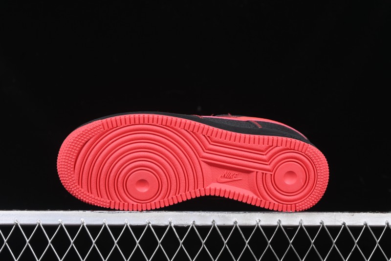 Nike Air Force 1 '07 Low Casual Sneakers in Heartbeat Orange with Full-Length Air Cushion - DF0188-015