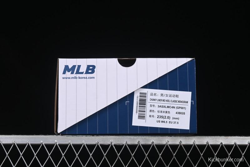 New York Yankees MLB Chunky Liner Lightweight Platform Sneakers with Hook and Loop Closure - 3ASXLMC4N43BGS