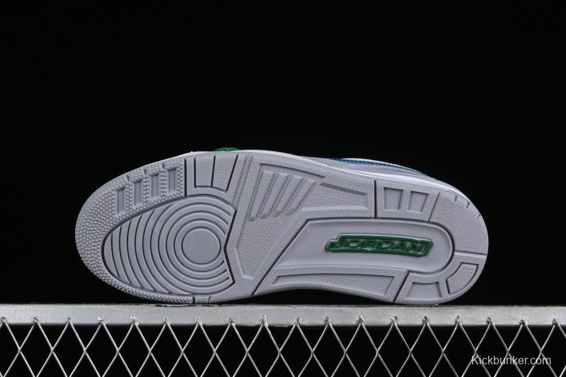 Nike Air Jordan Legacy AJ312 Low Triple Strap Sneakers with Premium Leather - CD9054-140