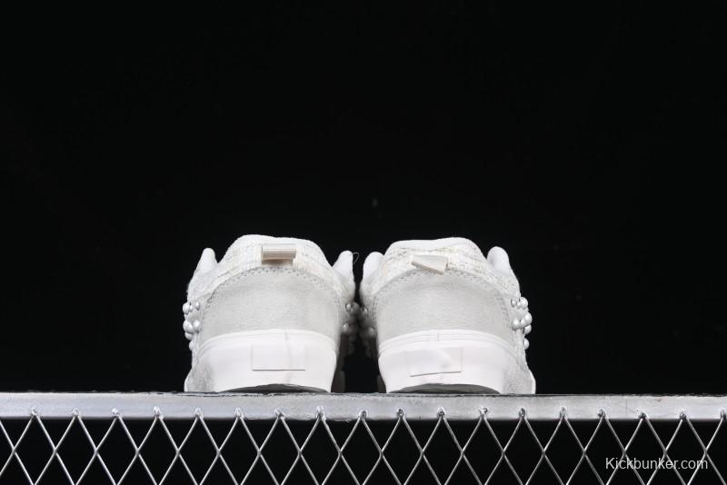 Vans Knu Skool Pearl White Chunky Sneakers with D-Ring Lacing System - VN000D22QC5