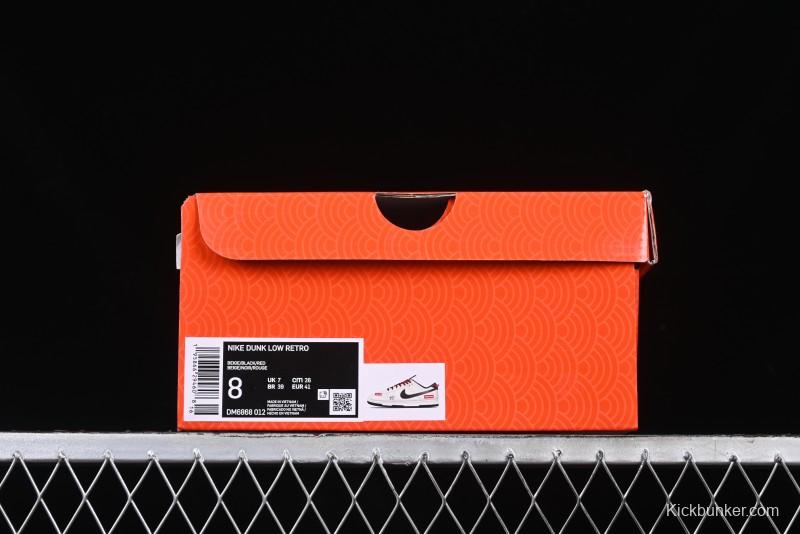 Nike SB Dunk Low Year of the Snake Series - Black Snakeskin with Black Swoosh Anniversary Custom Low-Top Casual Skate Shoes - DM6868-012