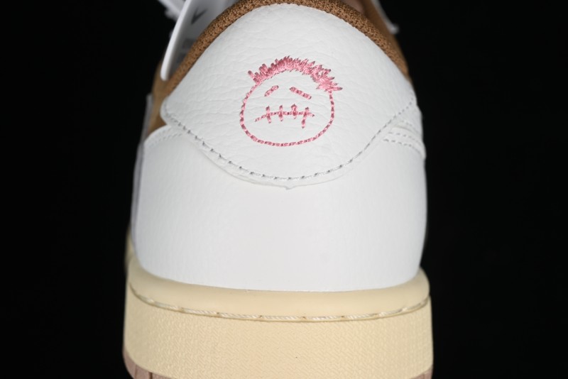 Nike Travis Scott x Air Jordan 1 Low OG AJ1 Reverse Swoosh Sneakers - DM7866-106