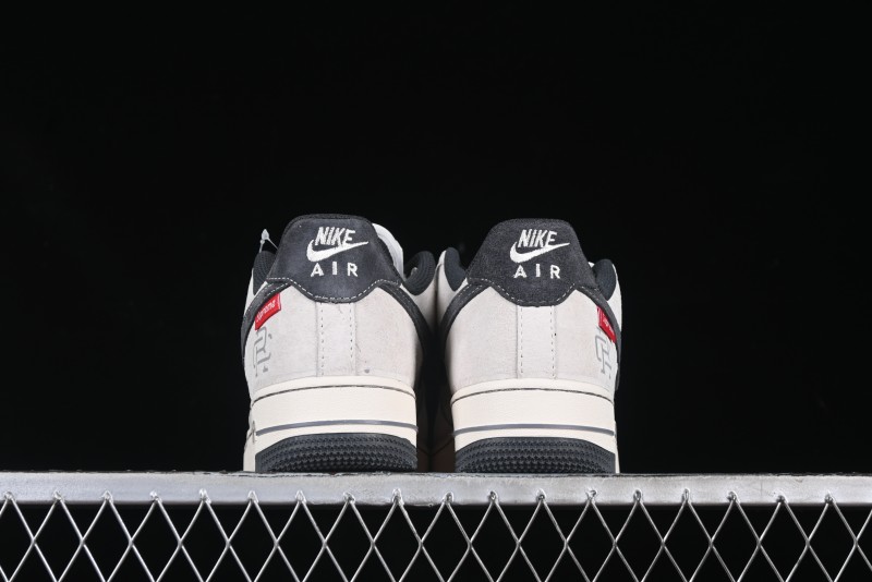 Nike Air Force 1 '07 Low Champion Collaboration Dual-Tone Grey Swoosh Triple Mini Swoosh Low-Top Casual Sneakers - SJ6698-022