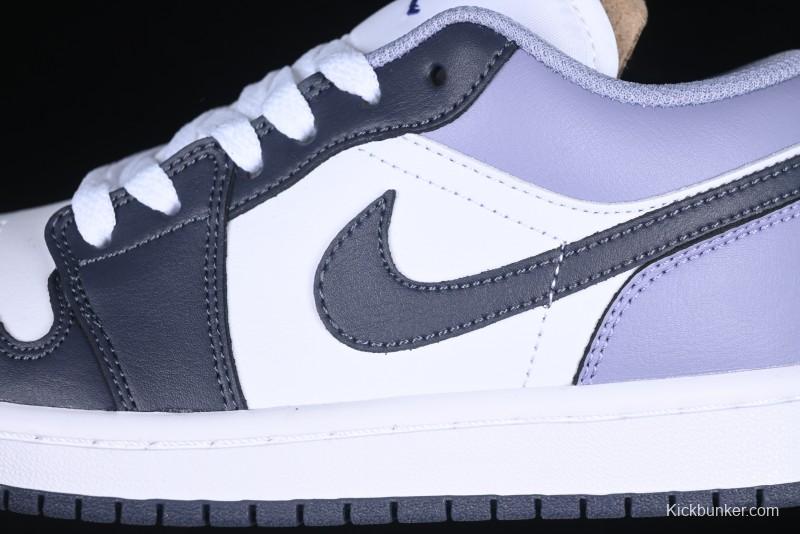 Nike Air Jordan 1 Low AJ1 Haze Purple Casual Sneakers - 553558-145