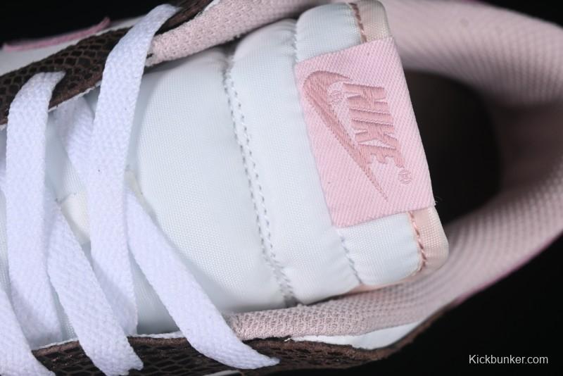 Nike Dunk Low Retro Sneakers in Grey Purple Snakeskin Leather - HV6932-299