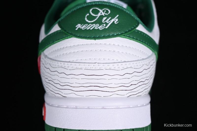 Supreme x Nike Dunk Low SB Skate Shoes with Zoom Air Cushion - XD6188-033