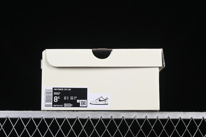 Nike Air Force 1 '07 Low UN Collaboration - Pig Eight Rice Black Line Casual Sneakers - BB7518-017