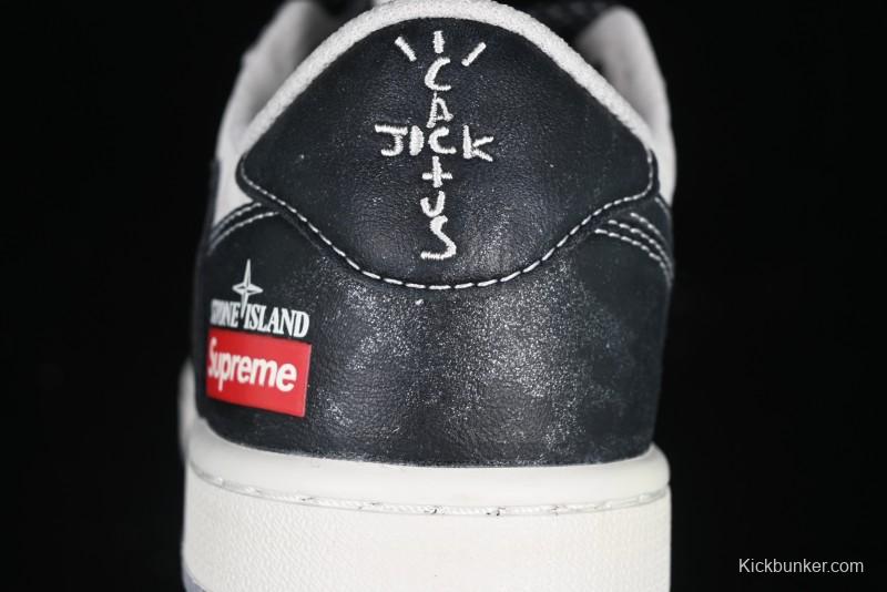 Nike Travis Scott x Fragment Design x Air Jordan 1 Low OG SP AJ1 Retro Sneakers - DM7866-050