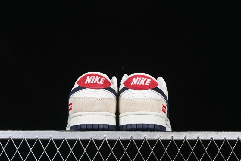 Nike SB Dunk Low Supreme Collaboration - Cream Coffee Anniversary High-End Custom Low-Top Casual Skate Shoes - AG3702-850