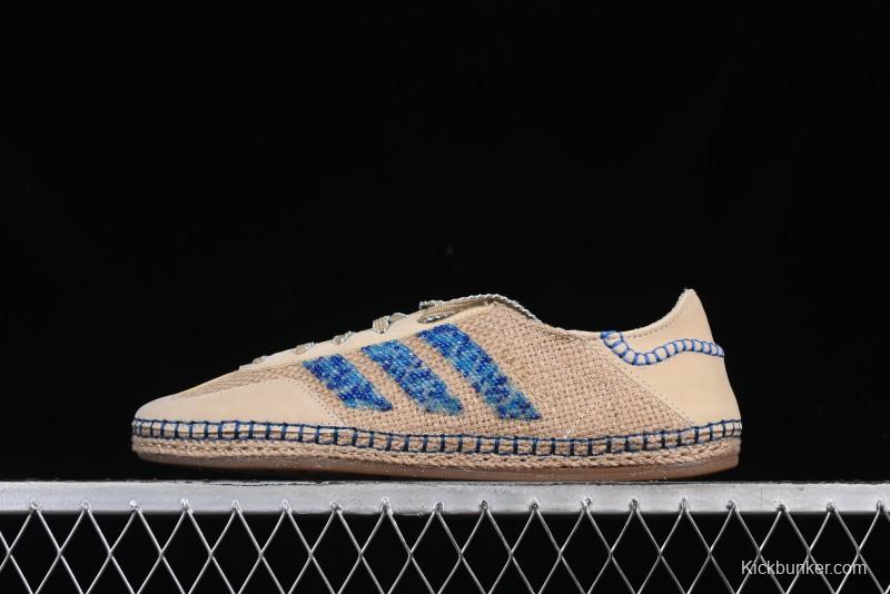 Adidas Clot x Originals Gazelle Indoor Retro Casual Slip-Resistant Wear-Resistant Low-Top Sneakers - IH3641