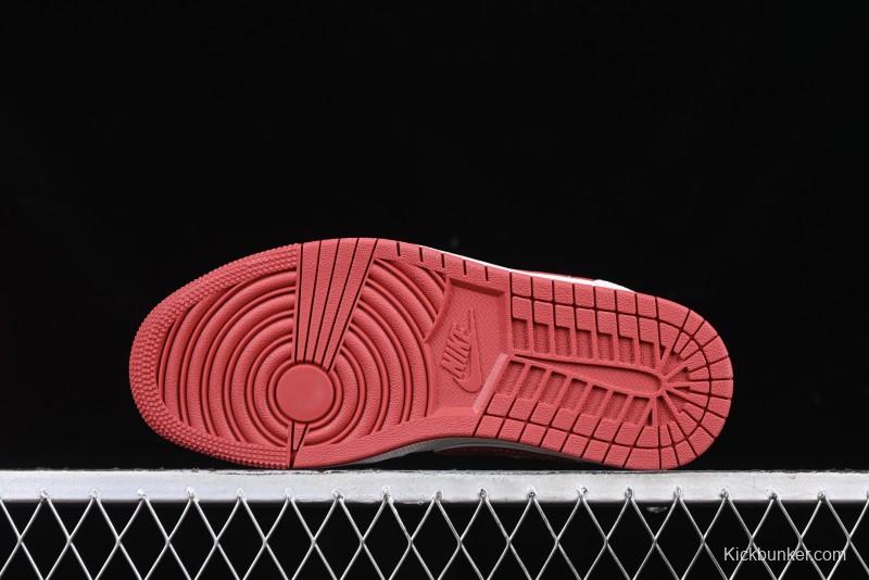 Nike Air Jordan 1 Low Retro Basketball Shoes Snake Year Limited Edition with Red Swoosh - XX3318-513