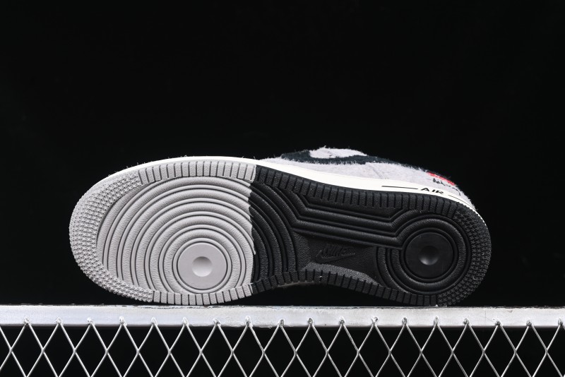 Nike Air Force 1 '07 Low Stussy Collaboration - Suede Grey Low-Top Casual Sneakers - SJ6698-018