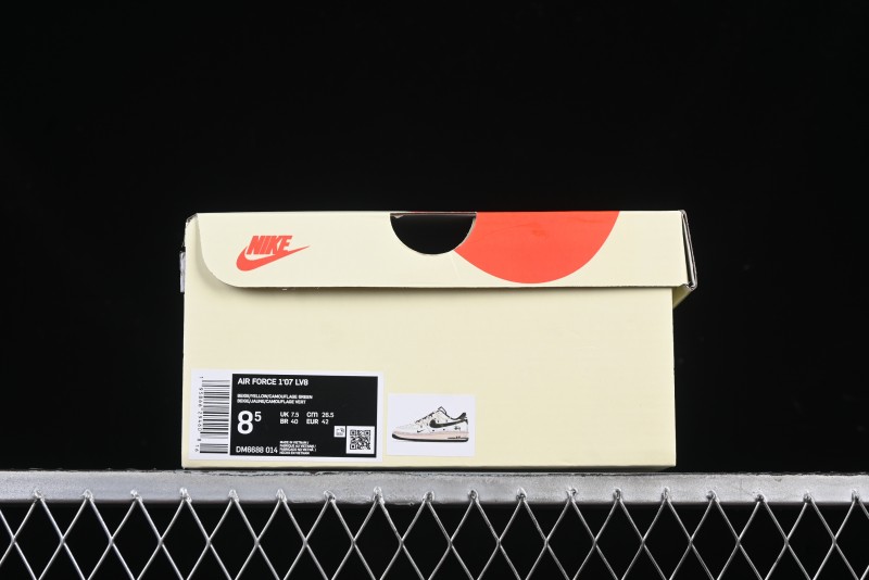 Nike Air Force 1 '07 Low Stussy Collaboration Camo Swoosh Drawstring Casual Sneakers - DM6688-014