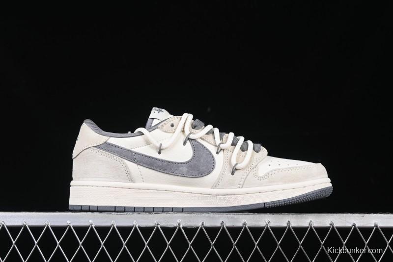 Nike Travis Scott x Fragment Design x Air Jordan 1 Low OG SP AJ1 Stussy Collaboration - DM9288-004