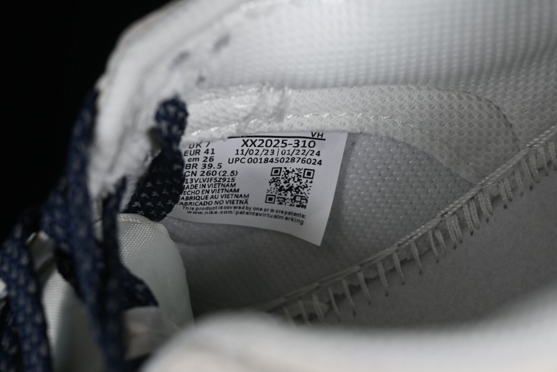 Nike Supreme x SB Dunk Low Balenciaga Collaboration - Off White Blue Canvas Anniversary High-End Custom Low-Top Casual Sneakers - XX2025-310