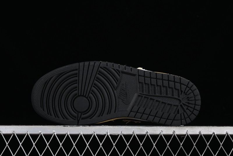 Nike Air Jordan 1 Low SE "WRMK" AJ1 Sashiko Stitch Low-Top Casual Sneakers - FN7670-493